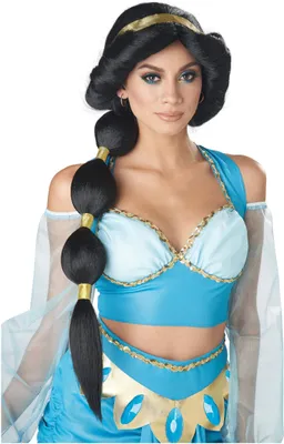 Produktbild von Wüstenprinzessin-Perücke Orientalische Perücke Accessoire schwarz-gold -