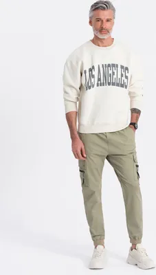 Produktbild von Ombre Clothing Jogginghose für Männer Athanerios khaki XL
