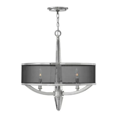 Zdjęcie produktu dla Żyrandol Ascher polerowany nikiel 3xE14x60W metal wym:374,9x53,9x53,9cm IP20 Quintiesse