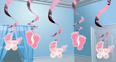 Image de Baby Shower Party Set Fille, choix:1 x guirlande en spirale (5)