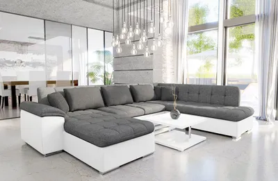 Produktbild von MIRJAN24 Ecksofa Niko Bis, Bettkasten und Schlaffunktion, Sofa vom Hersteller, Wohnlandschaft, Polstergarnitur (Soft 017 + Lux 05 + Lux 06, Seite: Links)