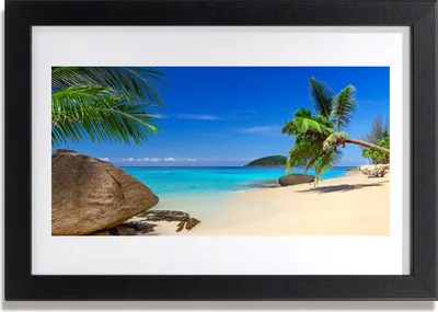 Produktbild von Bild 30x20 MDF-Rahmen Wandkunst Strand Meer Landschaft