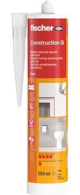Produktbild von Translucenter Bausilikonmastic 280 ml - Fischer