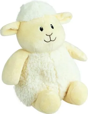 Zdjęcie produktu dla Pluszowy Termofor Owieczka, Podgrzewany w Mikrofalówce, Z Mikro-Kuleczkami Glinianymi, +/- 19 cm