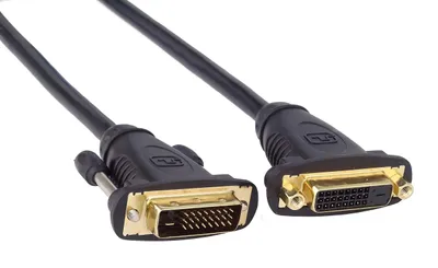 Productafbeelding van PremiumCord DVI-verlengkabel - 3 meter, Dual-Link, DVI-D, zwart