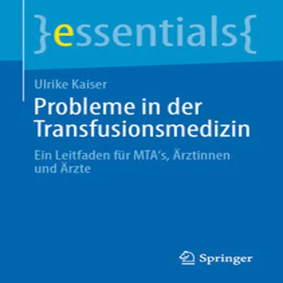 Produktbild von Probleme in der Transfusionsmedizin