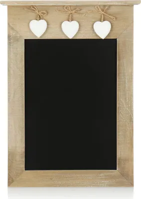 Produktbild von com-four® Memotafel - Kreidetafel zum Aufhängen - dekorative Tafel zum Beschriften - 38,5 x 28,5 cm