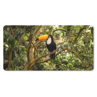 Produktbild von MuchoWow® Mauspad Mousepad Vogel - Tukan - Dschungel - Natur - Tropisch 60x30 cm - Mousepads - Maus Mat - Pad - Mausunterlage - Nachhaltig