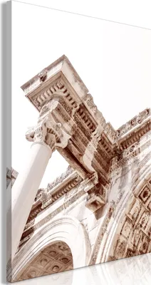 Produktbild von Vlies Leinwandbild - Temple of Hadrian (1 Part) Vertical 40x60 cm Städte d-C-0244-b-a