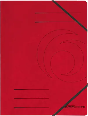 Obrázek produktu pro herlitz 11387172 5er Eckspanner easy orga DIN A4 rot