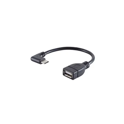 Produktbild von S/CONN maximum connectivity Adapter, USB-Typ C-Stecker auf USB 2.0 A Buchse, 90°, OTG (13-20016)