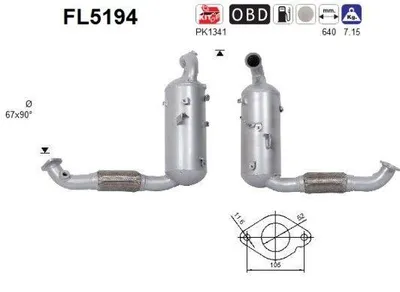 Zdjęcie produktu dla Filtr Cząstek Stałych Dpf Ford 1,5Tdci Euro 6