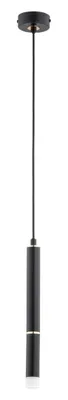 Immagine prodotto di Lampada a sospensione DERSO nero-oro 1xG9x10W in metallo, dimensioni: 85x8x8 cm, IP20, Alfa