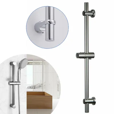 Produktbild von Duschstange Brausestange Edelstahl 304 Wandstange mit Duschkopfhalter Verstellbar Stange Duschkopf 66 CM Lang Poliert