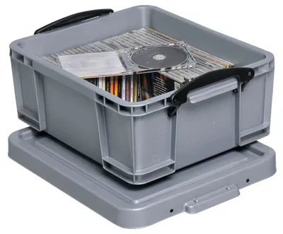 Produktbild von Really Useful Box Aufbewahrungsbox 18,0 l silber 48,0 x 39,0 x 20,0 cm