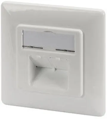 Obrázek produktu pro DIGITUS Aufputzdose Cat6a 2xRJ45 geschirmt Signalweiß
