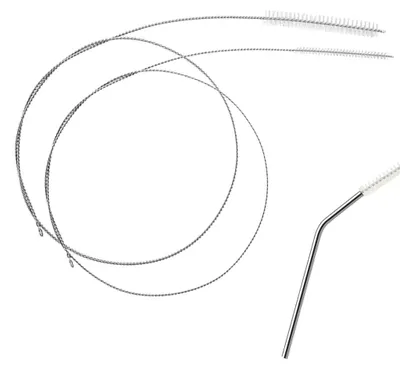 Abflussbürste 100 cm, 2 Stück, flexibel, für Rohrreinigung