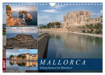 Produktbild von Mallorca, Sehnsuchtsinsel im Mittelmeer (Wandkalender 2027 DIN A4 quer), CALVENDO Monatskalender