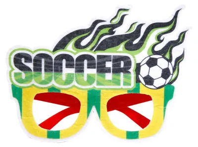 Produktbild von Fußballfanbrillen, Fußballwettbewerbsbrillen, Foto-Requisiten, Partybrillen für Sportgeburtstage mit Fußballmotto