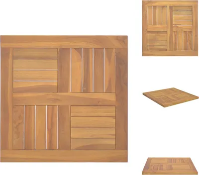 Obrázek produktu pro vidaXL Stolová deska čtvercová 50x50x2,5 cm teakový masiv - Stolové desky