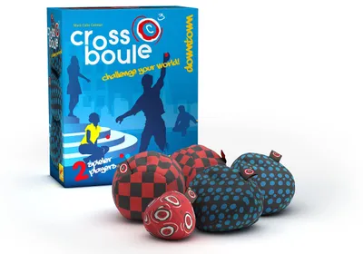 Obrázok produktu pre Zoch 601131400 - Súprava na pétanque "Crossboule c³ Set Downtown" – zábava s pétanquom, s flexibilnými guľami na hranie v interiéri aj exteriéri, od 6 rokov
