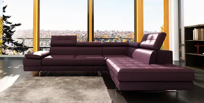 Zdjęcie produktu dla Skórzana kanapa do salonu w kształcie litery L nowoczesna sofa 5057