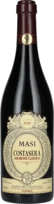 A bottle of Masi Costasera Amarone della Valpolicella Classico wine.