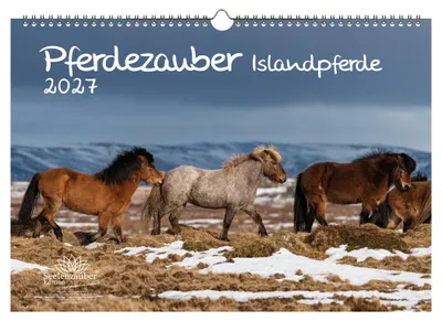 Produktbild von Pferdezauber Islandpferde DIN A3 Kalender für 2027 Pferde und Fohlen