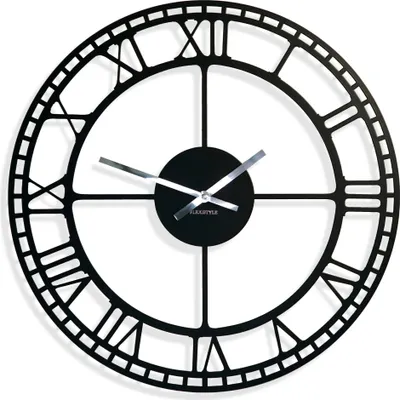 Obrázok produktu pre Veľké kovové nástenné hodiny Retro Vintage 50cm