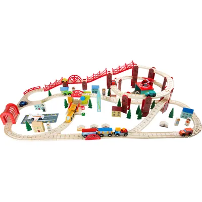 Produktbild von Small Foot 3122 Eisenbahnset Meine Stadt, bunt, 127-teilig (1 Set)