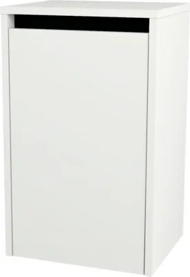 Produktbild von Devo Hängeschrank mit 1 Tür und Wäschekorb Etna 2.0 BxHxT 40 x 65 x 33 cm alpine white