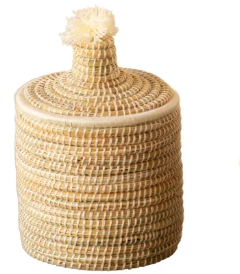 Produktbild von Korb mit Deckel Wolle
