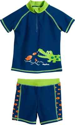 Produktbild von Playshoes - UV-Badeset 2-teilig für Jungen - Krokodil - Blau, 98/104