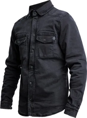 Produktbild von John Doe Motoshirt XTM Denim Motorrad Hemd, schwarz, 4XL