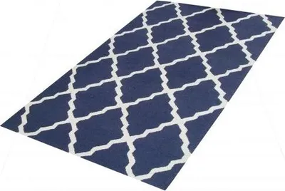 Zdjęcie produktu dla Wool tuft 4602 blue (153x244 cm)