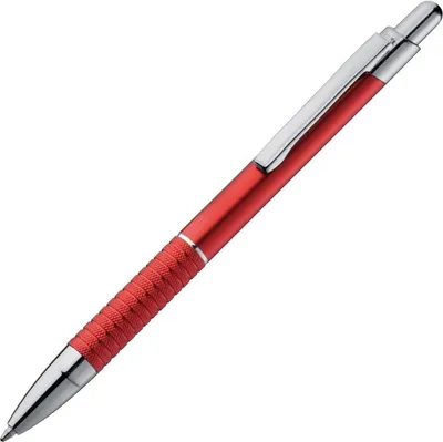 Produktbild von 10 Kugelschreiber aus Metall / Farbe: metallic rot