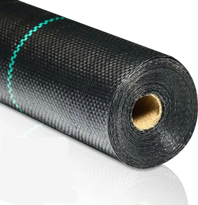 Produktbild von Aopunly Unkrautvlies 100g/㎡ Unkrautfolie Wasserdurchlässig Unkrautflies für Garten Unkrautgewebe mit Nägel & Trennlinie 10m² Anti-Unkraut UV-beständig, 1x10m schwarz