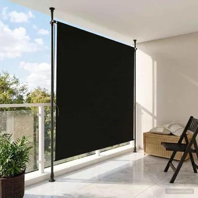 Image de Maison Exclusive - Store extérieur noir 100 x 270 cm