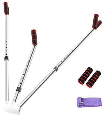 Produktbild von Beinspreizer Beinverlängerer Dehnungstrainer - 3 Stangen - 58,8 bis 106 cm - Edelstahl