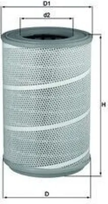Produktbild von Luftfilter MAHLE LX 604/1 für SCANIA P,G,R,T - series Filtereinsatz