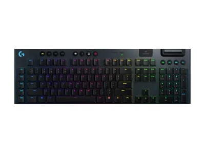 Obrázek produktu pro Logitech G 920-009111, Pln velikost (100 %), Bezdrtov, RF bezdrtov + Bluetooth, Mechanick spna, ern