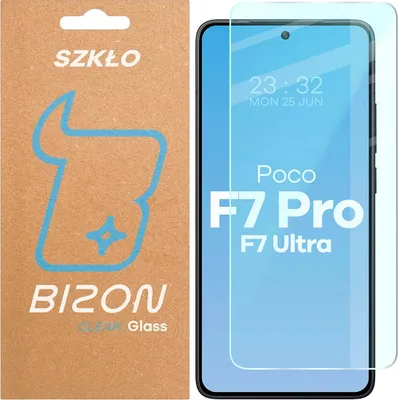 Produktbild von Gehärtetes Glas für Xiaomi Poco F7 Pro / F7 Ultra, Bizon Glass Clear 2