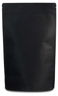 Produktbild von 1000x Standbodenbeutel Kraftpapier schwarz 110x185x65mm  250ml