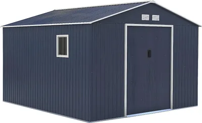Produktbild von Vente-unique Archer, Metallschuppen, Doppel, Schuppendach, Anthrazit, Stahl, Anthrazit