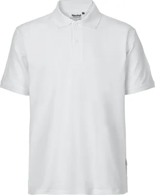 Immagine prodotto di Neutro O20080 | Polo classica da uomo / 100% cotone equosolidale - Colore: Bianco - Taglia: 4XL