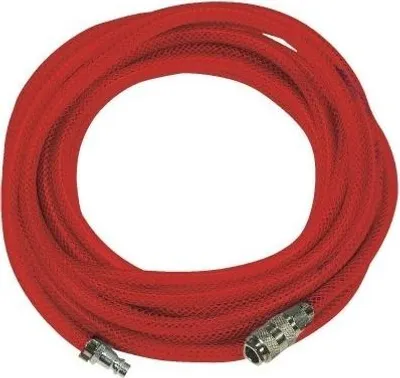 Image de Tuyau Air Comprimé Renforcé Mecafer 7.5m Tuyau Renforcé Avec Raccords Pour Air Comprimé - Mecafer