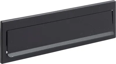 Produktbild von Briefkasten – Briefschlitz – Posteingang – Verzinkter Stahl – 25 x 7,3 cm – Schwarz