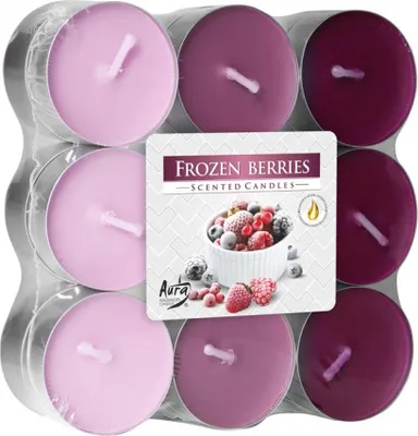 Obrázek produktu pro Nohel Garden Svíčka čajová MRAŽENÉ OVOCE vonná 18ks