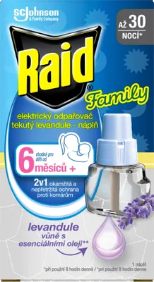 Obrázok produktu pre RAID Family tekutá náplň do odparovača s vôňou levandule 21 ml