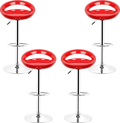 Produktbild von Barhocker 4er Barstuhl Tresenhocker Küchenhocker Loungesessel Hocher Stuhl ABS Kunststoff